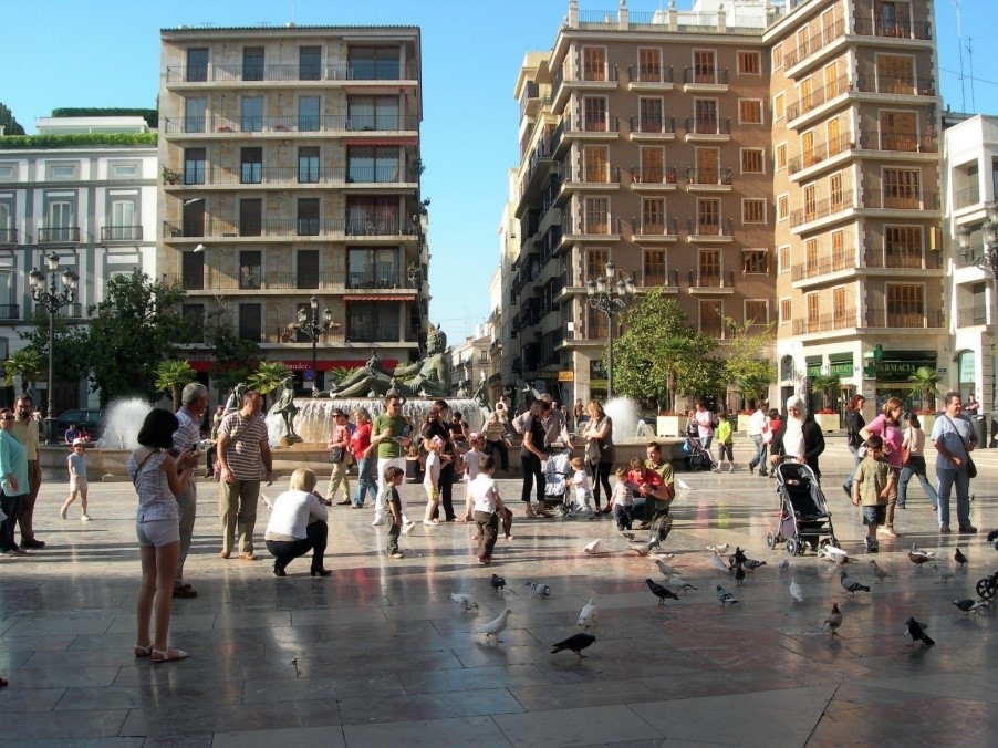 Plaza von gente