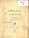 Portada Canal Bajo del Alberche : años 1940 a 1950