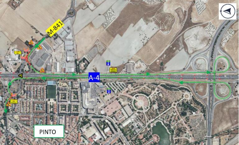 Imagen noticia: Itinerario alternativo acceso M-841 sentido “Córdoba” y cambio de sentido.  Salida 22 - Ministerio de Transportes, Movilidad y Agenda Urbana.
