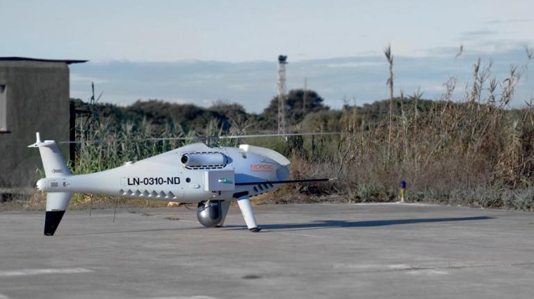 Imagen noticia: Imagen del dron en tierra - Ministerio de Transportes, Movilidad y Agenda Urbana.