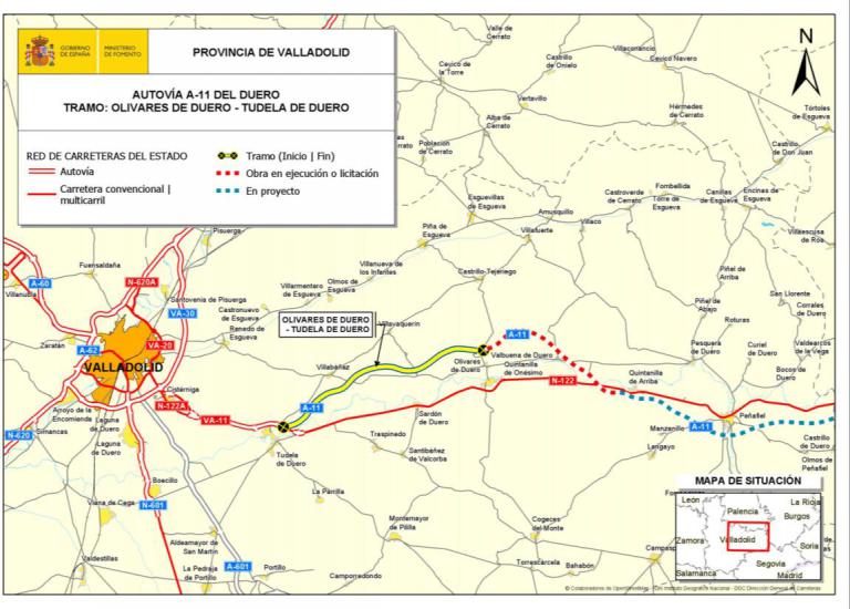 Imagen noticia: Mapa de situación - Ministerio de Fomento.