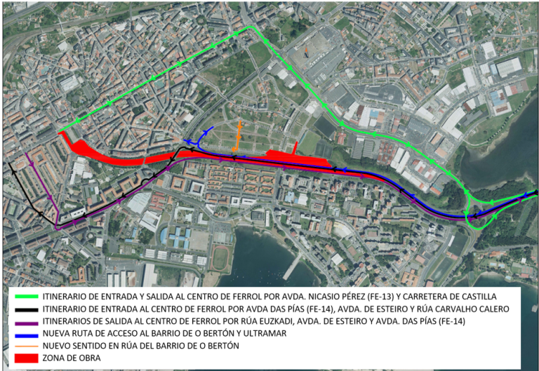 Imagen noticia: Itinerario Ferrol y Carretera de castilla - Ministerio de Transportes, Movilidad y Agenda Urbana.