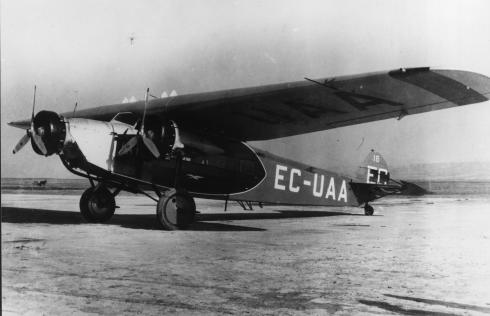 Foto del Fokker F.VIIb/3m de LAPE